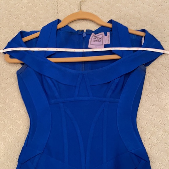 Herve Leger Royal Blue Square Neckline Bodycon dress XXS - Picture 11 of 16